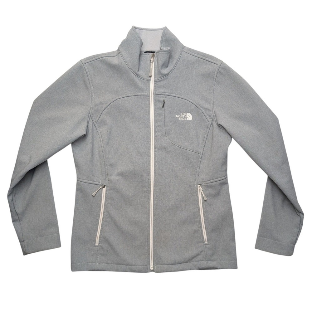 The North Face Apex Bionic Jacket Womens Large Grey Full Zip Softshell